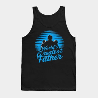 World's Greatest Father Retro Design Tank Top